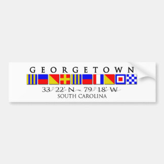 Georgetown SC Signal Flag Bumper Sticker