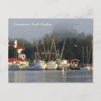 Georgetown Shrimp Boats Souvenir Postcard