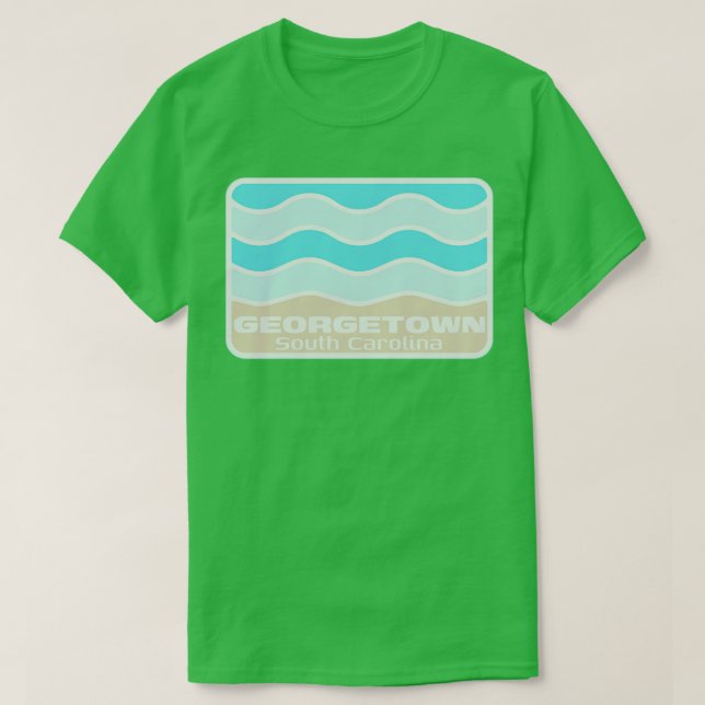 Georgetown South olina Crashing Wave on a SC Sandy T-Shirt (Design Front)