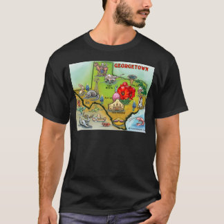 Georgetown Texas Cartoon Map T-Shirt
