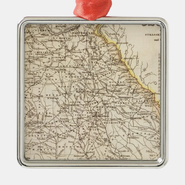 Georgia 11 metal ornament (Front)