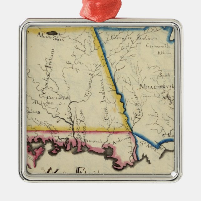 Georgia 13 metal ornament (Front)