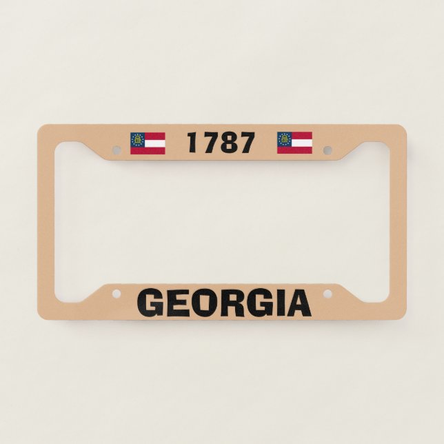 Georgia 1787 License Plate Frame (Front)