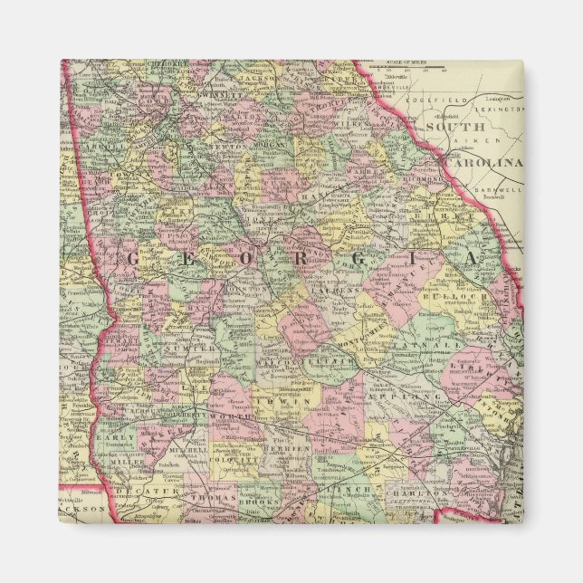 Georgia, Alabama Magnet (Front)