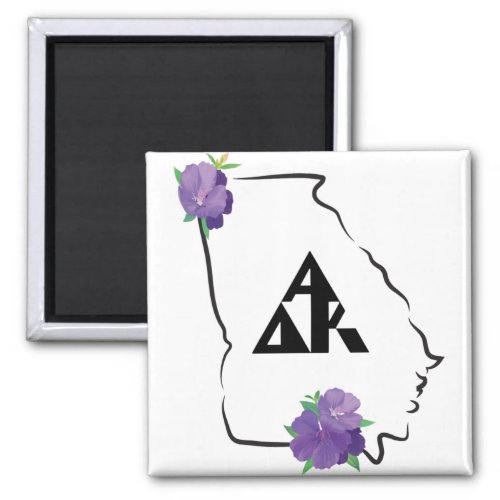Georgia Alpha Delta Kappa black triangle logo Magnet