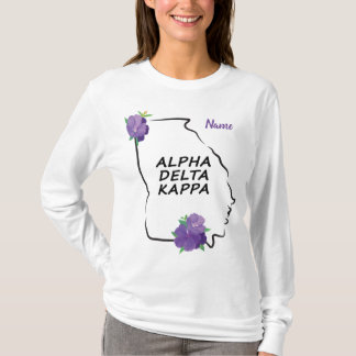 Georgia Alpha Delta Kappa Tshirt Casual with Name