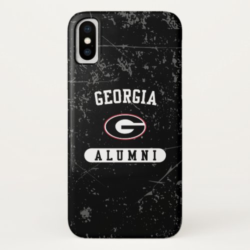 Georgia Alumni  Grunge iPhone X Case