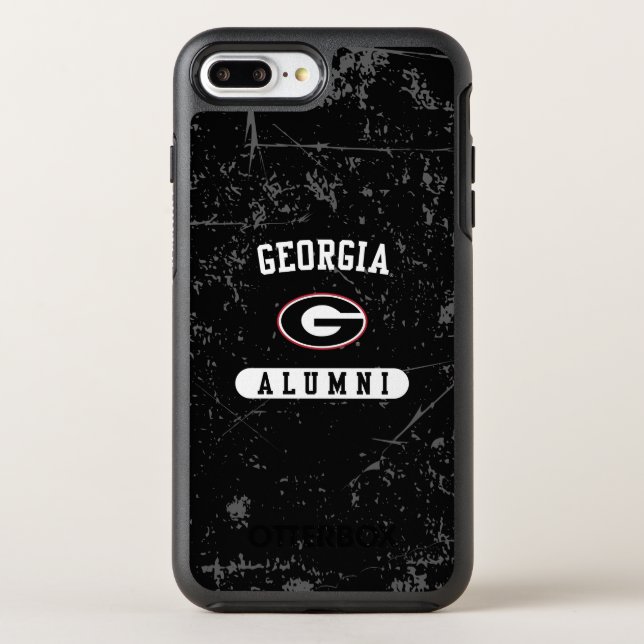 Georgia Alumni | Grunge Otterbox iPhone Case (Back)
