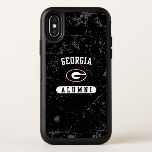 Georgia Alumni  Grunge OtterBox Symmetry iPhone X Case