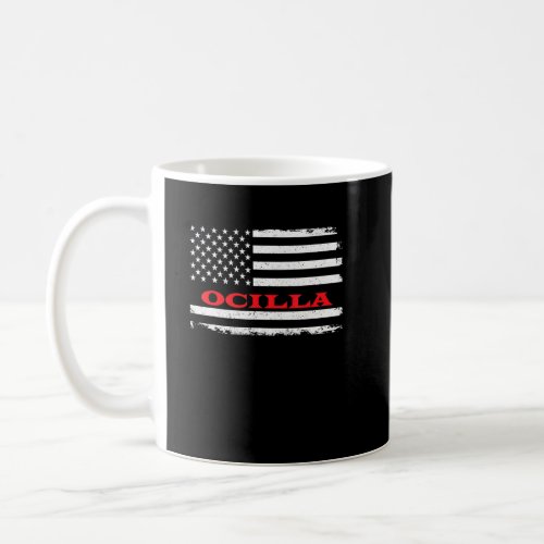 Georgia American Flag Ocilla Usa Patriotic Souveni Coffee Mug