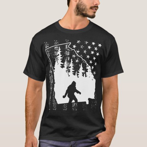 Georgia American Flag T_Shirt