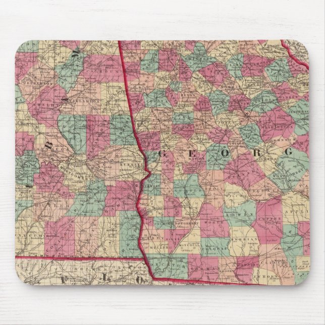 Georgia and Alabama Mouse Pad (Front)