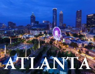 Image result for atlanta skyline with ferris wheel