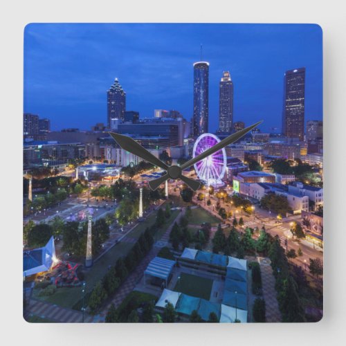 Georgia Atlanta Centennial Olympic Park Square Wall Clock