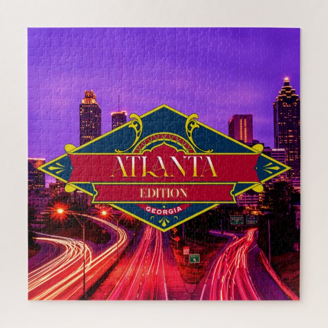 Georgia - Atlanta Edition Jigsaw Puzzle (Vertical)