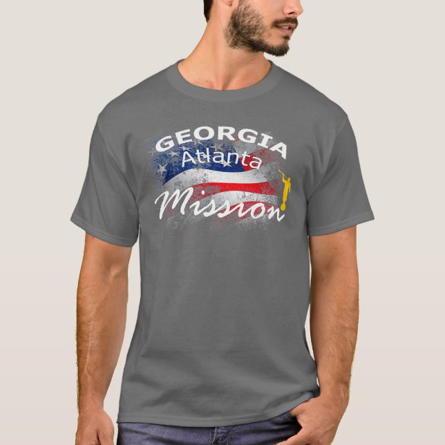 Georgia Atlanta Mormon LDS Mission Missionary T-Shirt (Front)