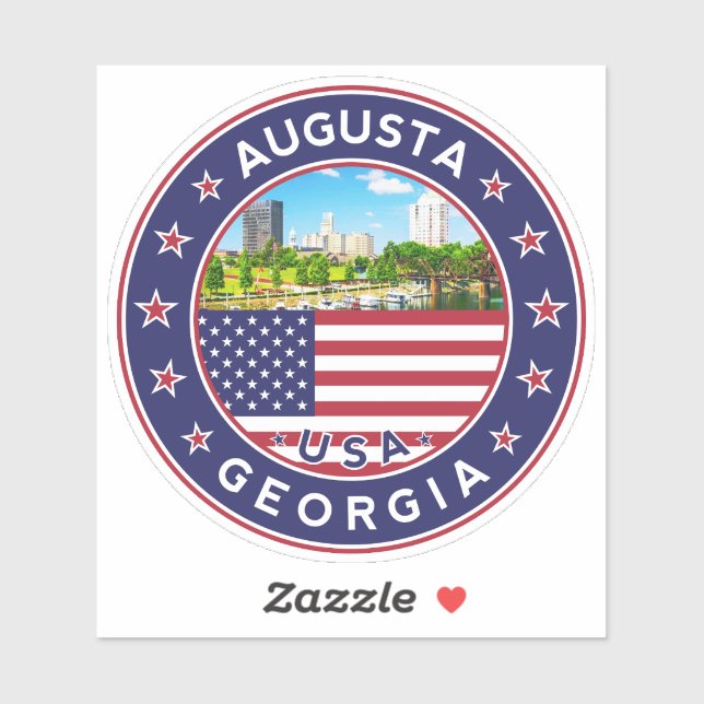 Georgia, Augusta Sticker (Sheet)