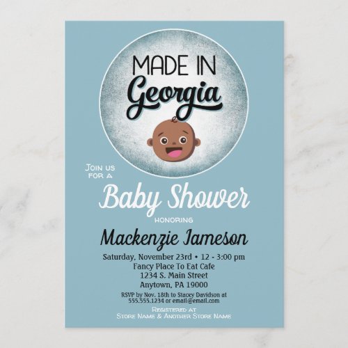 Georgia Baby Shower Invitations – Made In Georgia
