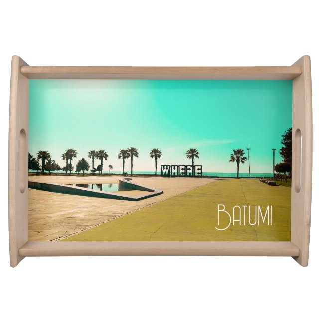 Georgia Batumi Architecture Landscape Serving Tray (Front)