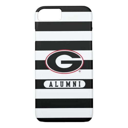 Georgia Bulldogs Alumni  Stripes iPhone 87 Case