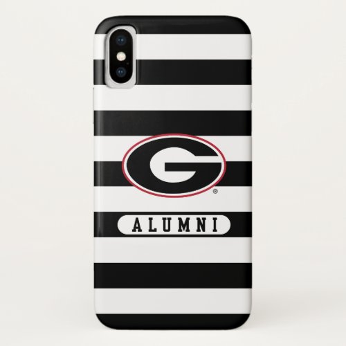 Georgia Bulldogs Alumni  Stripes iPhone X Case