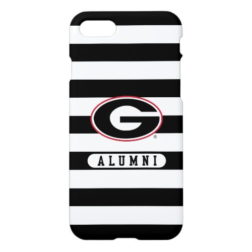 Georgia Bulldogs Alumni  Stripes iPhone 87 Case