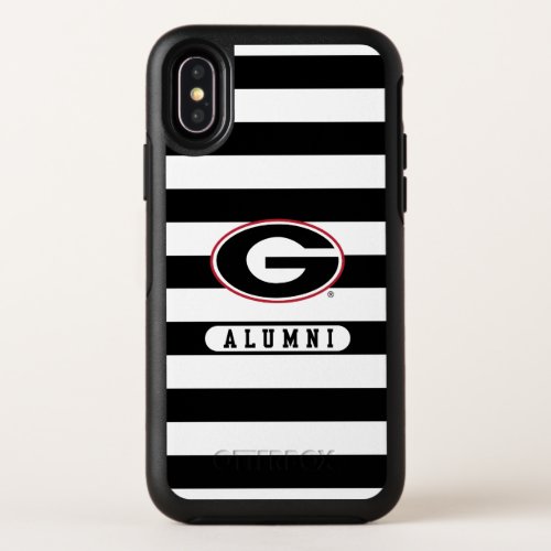Georgia Bulldogs Alumni  Stripes OtterBox Symmetry iPhone X Case