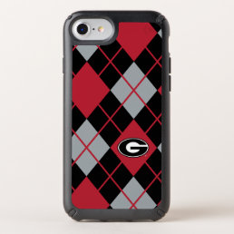 Georgia Bulldogs Logo | Argyle Pattern Speck iPhone SE/8/7/6s/6 Case