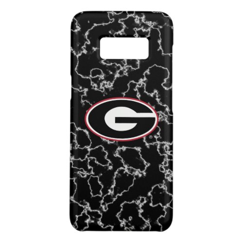 Georgia Bulldogs Logo  Black Marble Case_Mate Samsung Galaxy S8 Case