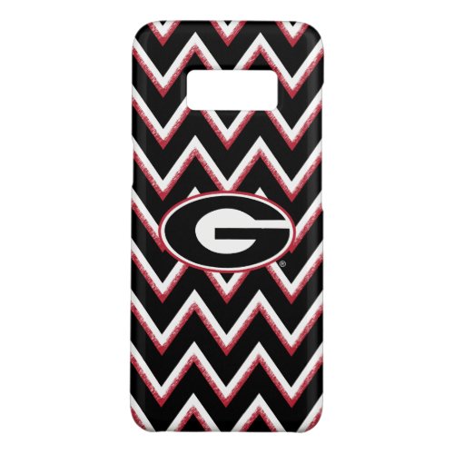 Georgia Bulldogs Logo  Chevron Pattern Case_Mate Samsung Galaxy S8 Case