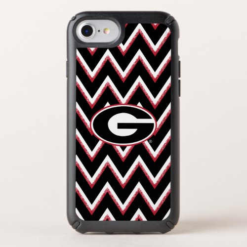 Georgia Bulldogs Logo  Chevron Pattern Speck iPhone SE876s6 Case