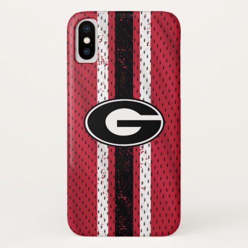 Georgia Bulldogs Logo  Jersey iPhone X Case