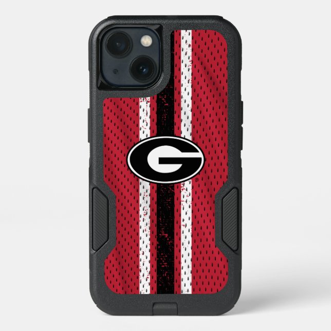 Georgia Bulldogs Logo | Jersey Otterbox iPhone Case (Back)