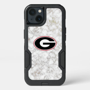 Georgia Bulldogs Logo Marble iPhone 13 Case