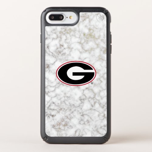 Georgia Bulldogs Logo  Marble Speck iPhone Case