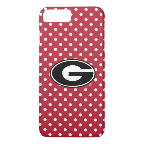 Georgia Bulldogs Logo  Polka Dot Pattern iPhone 8 Plus7 Plus Case