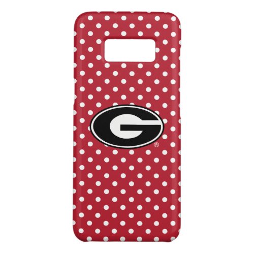 Georgia Bulldogs Logo  Polka Dot Pattern Case_Mate Samsung Galaxy S8 Case