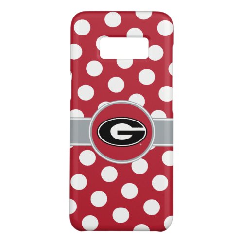 Georgia Bulldogs Logo  Polka Dots Case_Mate Samsung Galaxy S8 Case