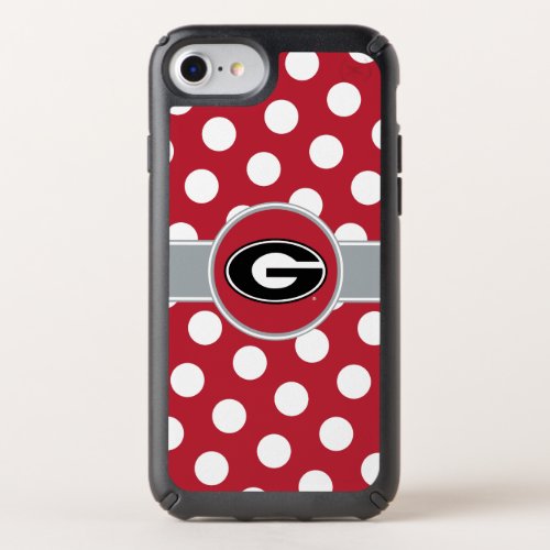 Georgia Bulldogs Logo  Polka Dots Speck iPhone SE876s6 Case