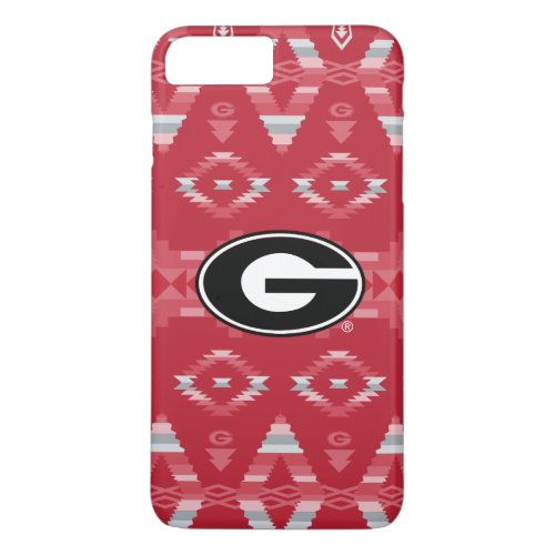Georgia Bulldogs Logo  Tribal Pattern iPhone 8 Plus7 Plus Case