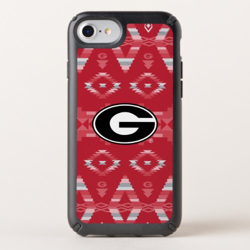 Georgia Bulldogs Logo  Tribal Pattern Speck iPhone SE876s6 Case
