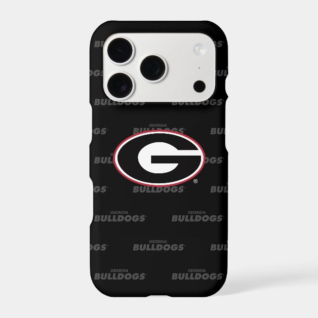 Georgia Bulldogs Logo | Watermark Pattern Case-Mate iPhone Case (Back)
