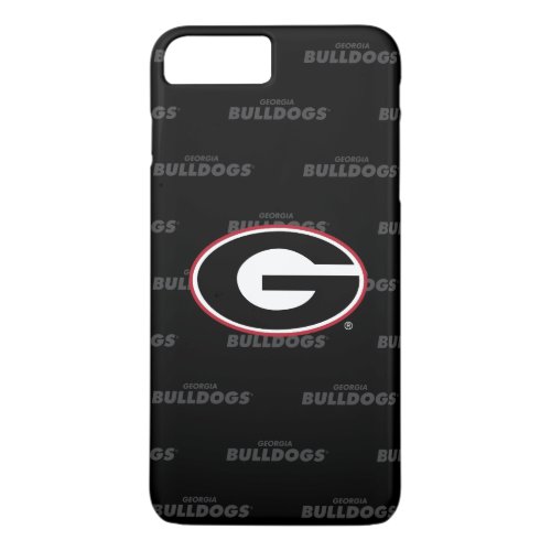 Georgia Bulldogs Logo  Watermark Pattern iPhone 8 Plus7 Plus Case
