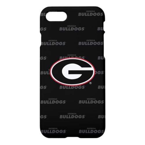 Georgia Bulldogs Logo  Watermark Pattern iPhone 87 Case