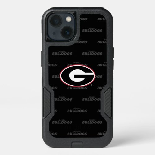 Georgia Bulldogs Logo  Watermark Pattern iPhone 13 Case