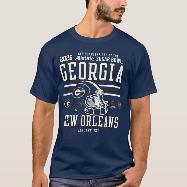 Georgia Bulldogs Sugar Bowl CFP Quarterfinal 20252 T-Shirt (Front)
