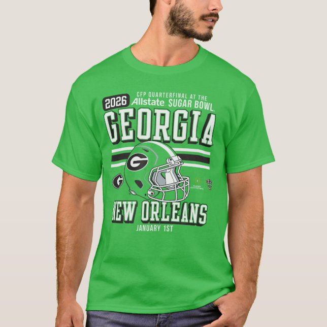 Georgia Bulldogs Sugar Bowl CFP Quarterfinal 20252 T-Shirt (Front)