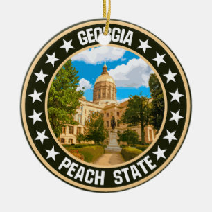 Georgia ceramic ornament