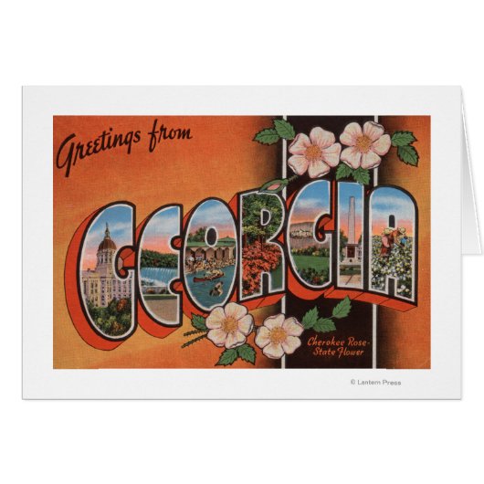 Georgia (Cherokee Rose) - Large Letter Scenes (Front Horizontal)