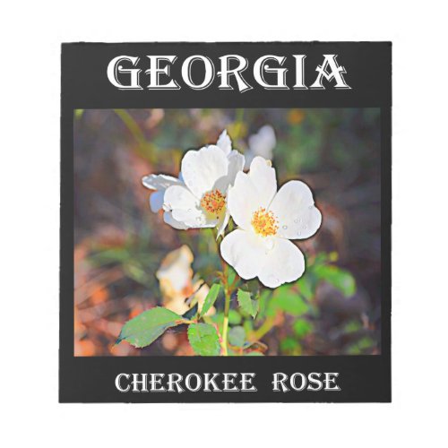 Georgia Cherokee Rose Notepad